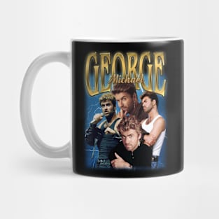 RETRO VINTAGE GEORGE MICHAEL 90S BOOTLEG STYLE Mug